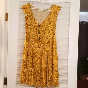 Cap sleeve midi dress
